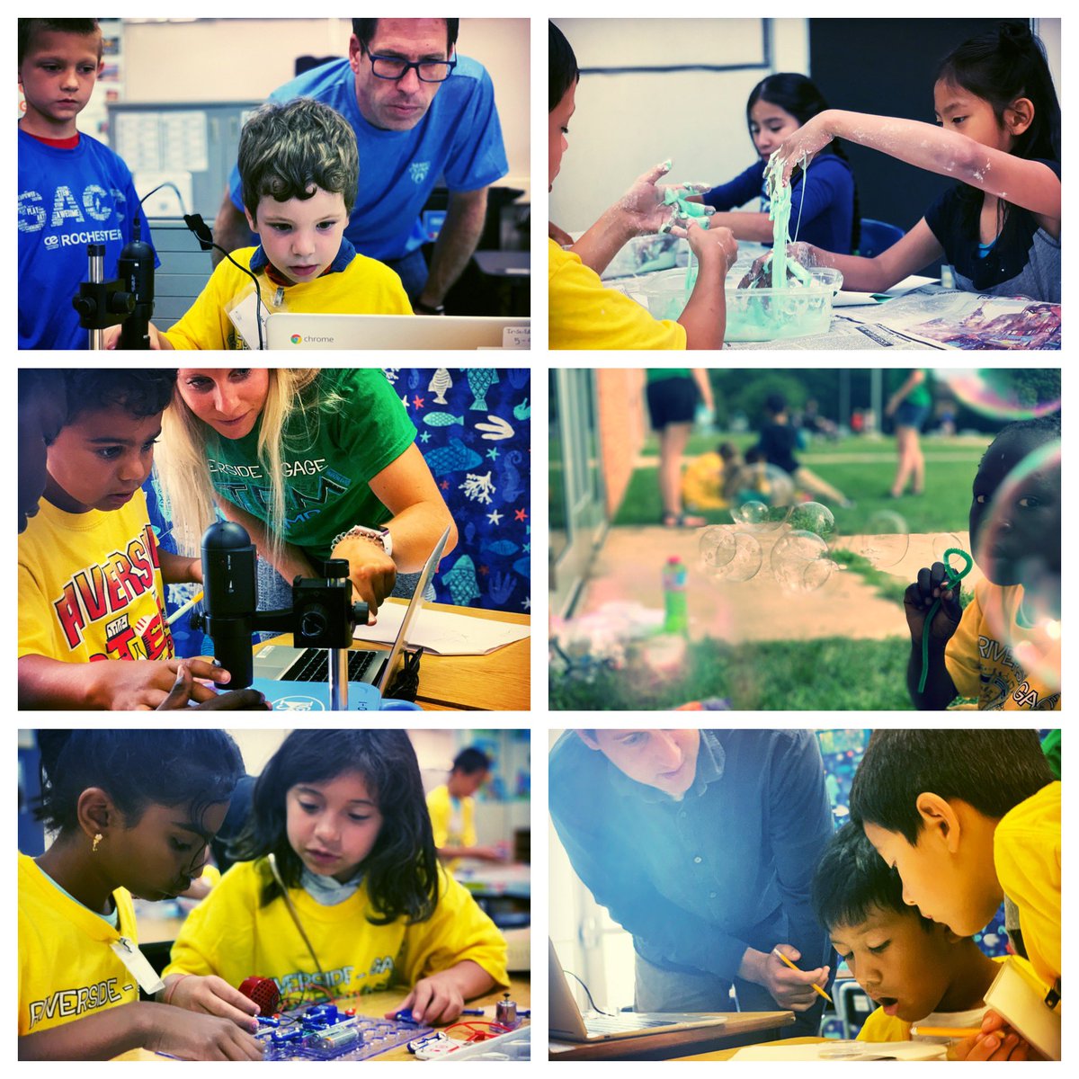 STEM Camp day 4: the last day was awesome. Such a great experience for our students and the <a href="/winonastateu/">Winona State University</a> students!  Really cool to have one of my former 3rd graders teach my son’s class!   #gagestem5th #iamold #inquiry #STEM #bubbles #volcanoes #solarpower #oobleck #etc