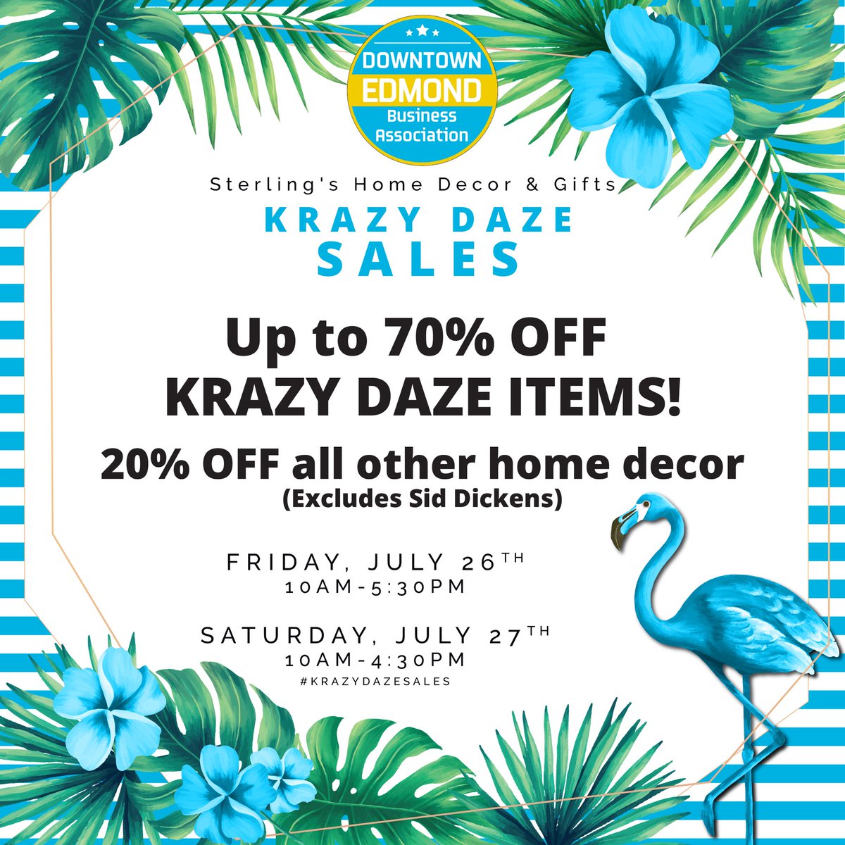 Downtown Edmond (@downtownedmond) on Twitter photo Up to 70% off #KRAZYDAZESALES and 20% off all other furniture, lighting & accessories available at <a href="/SterlingsEdmond/">Sterling's</a>!!!! (Excludes Sid Dickens) Up to 70% off #KRAZYDAZESALES and 20% off all other furniture, lighting & accessories available at <a href="/SterlingsEdmond/">Sterling's</a>!!!! (Excludes Sid Dickens)