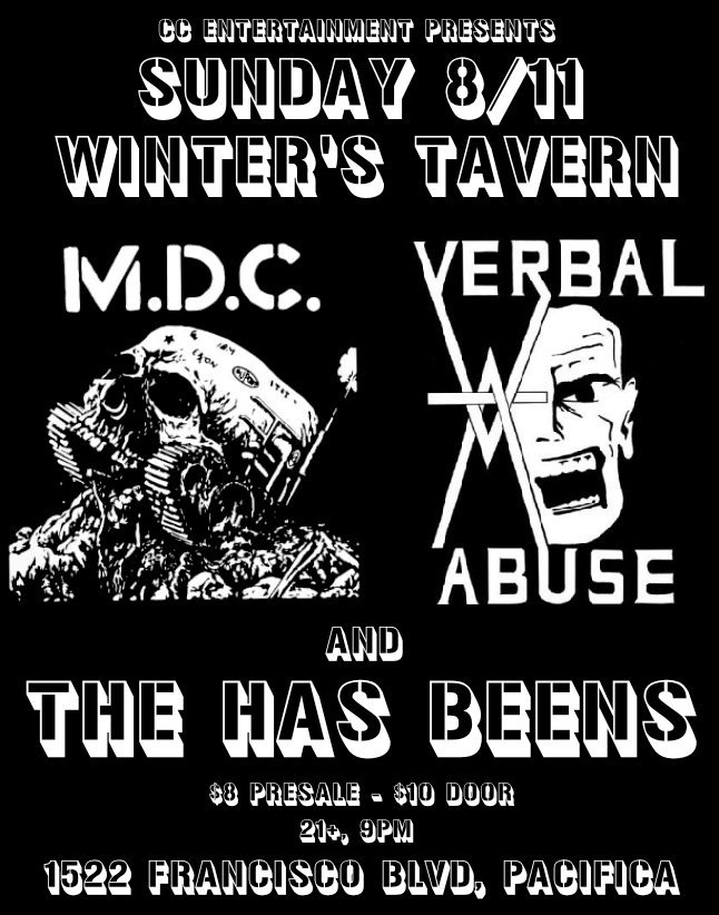 SUNDAY NIGHT MASS 8/11/19 <a href="/WintersPacifica/">Winters Tavern</a>