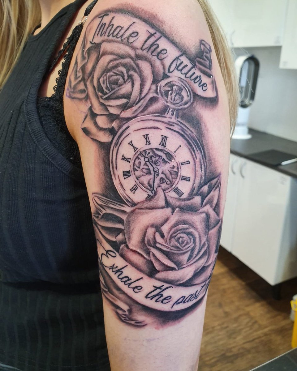 We love this arm design done by Tammy, such a powerful message too. Let us  know your favourite quotes and mottos below. #tattoo #tattoos #ink #inked  #art #tattooed #tattooartist #tattooart #tattoolife #love #, image size:960x1200