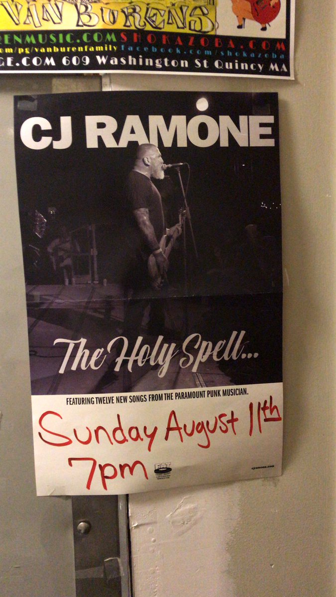 Doing anything August 14th? Now you are! Catch CJ RAMONE at Maggie’s Lounge in Quincy MA. We’re playing here tonight but I guarantee this show will be way cooler 🏴‍☠️ <a href="/fatwreckchords/">fatwreckchords</a> <a href="/fatwreckwiki/">fat wreck wiki</a>
