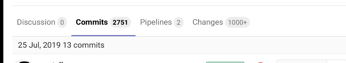 cioplenu's tweet photo. Probably the biggest merge request we had until now 😄 it consolidates multiple repos into one so this has all been reviewed before. https://t.co/1969voR5nL