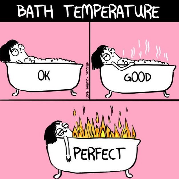 BathCalm's tweet photo. I love this, it's totally me! Anyone else love their baths molten lava level hot? Great cartoon from @LorynBrantz, #bathtime #bathcalm #relaxation https://t.co/PKpGonwj7V