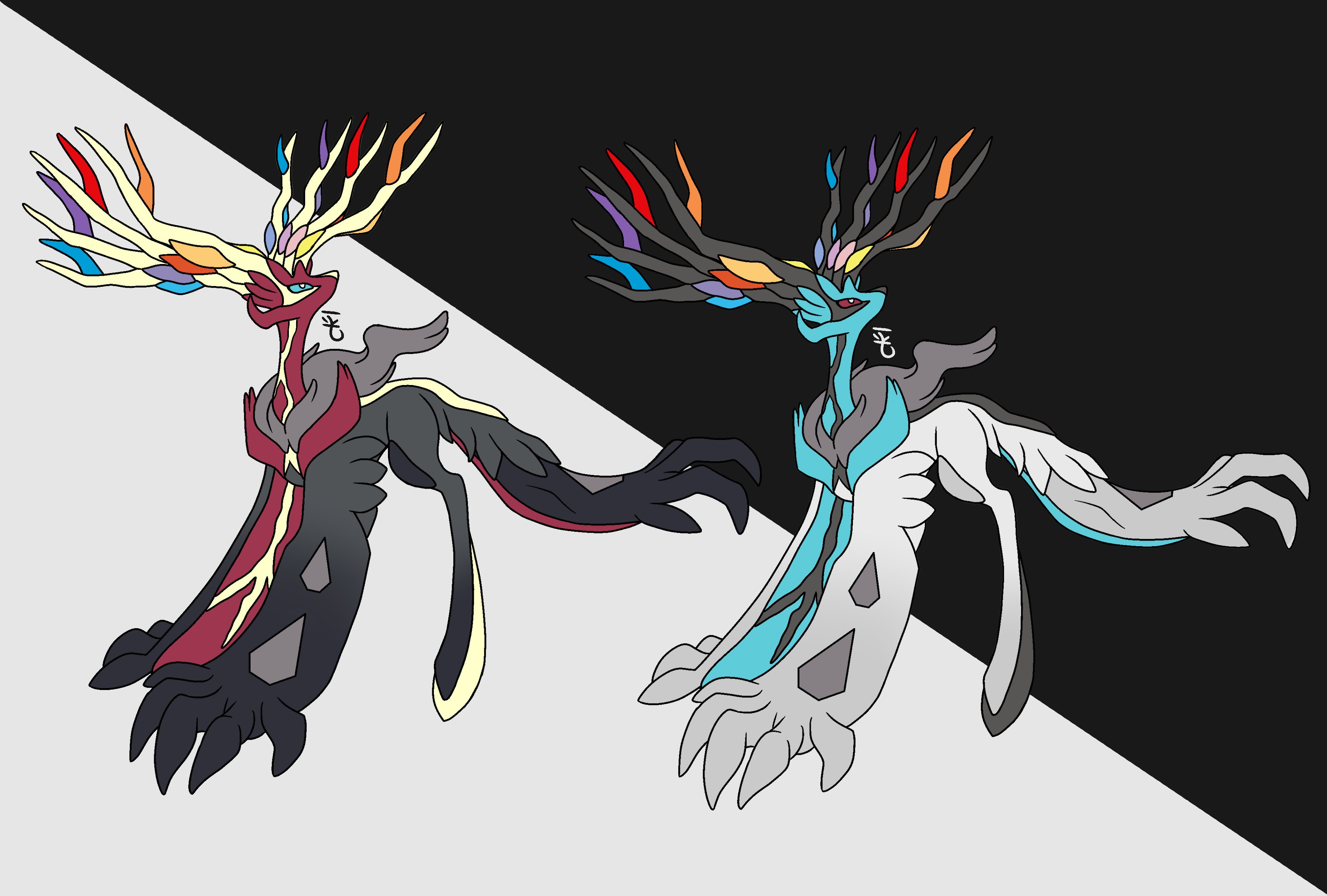 Zamboodles on X: "A fusion between Yveltal and Xerneas. I call it Yvelteas.  #art #artwork #drawing #fanart #digitalart #pokemon #pokemonfusion #yveltal  #xerneas https://t.co/5h2XfSD6a7" / X