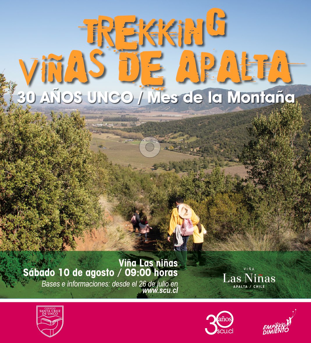santacruzdeunco's tweet photo. #Trekking en Viña Las Niñas #Apalta  #Colchagua Sábado  10 Agosto #MesMontaña Los esperamos para una motivadora actividad deportiva al aire libre ⁦@SubDirecAcaSCU⁩ ⁦@UncoExtension⁩ ⁦@MindepChile⁩ ⁦@Gob_Colchagua⁩ ⁦@uncoefi⁩ ⁦@UNCANOS⁩ https://t.co/jnxhIMRwkH