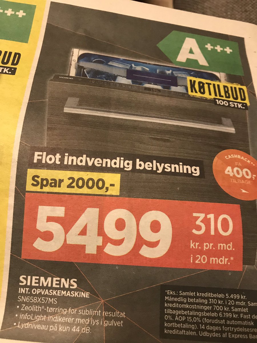 Med mindre man bruger meget tid inde i sin opvaskemaskine er “flot indvendig belysning” vel ikke bedste salgstrick? #hverdagensundren