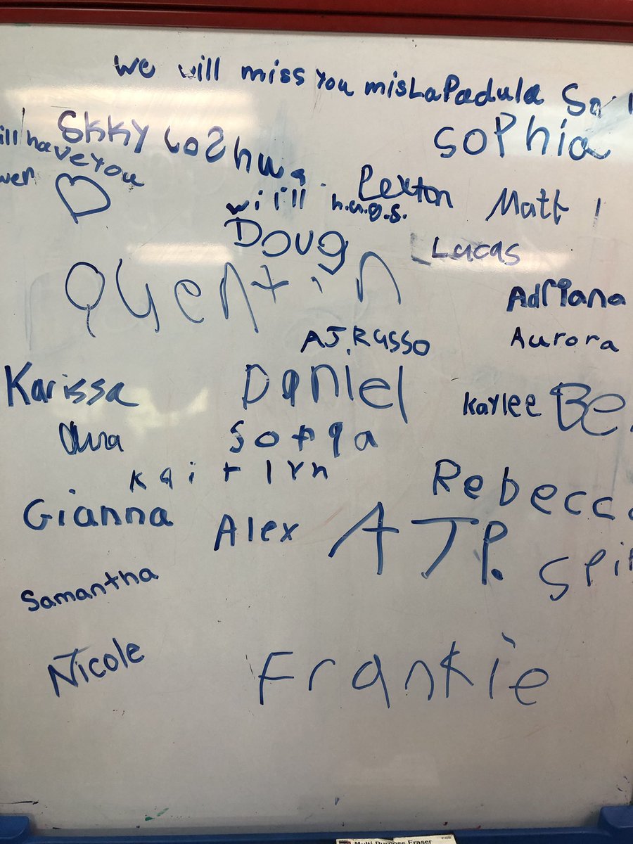 MrsLandMrsS's tweet photo. @ARPanthers campers surprised me with a thank you board!!!!!!!! Signed by all of my Space  Campers!!!!!!!! ❤️they melt my ❤️thanks and I will miss you all #summerlearningspacecamp @SusanDowney33 @ARPanthersPTO @MahopacSchools https://t.co/o4gaPRR7lH