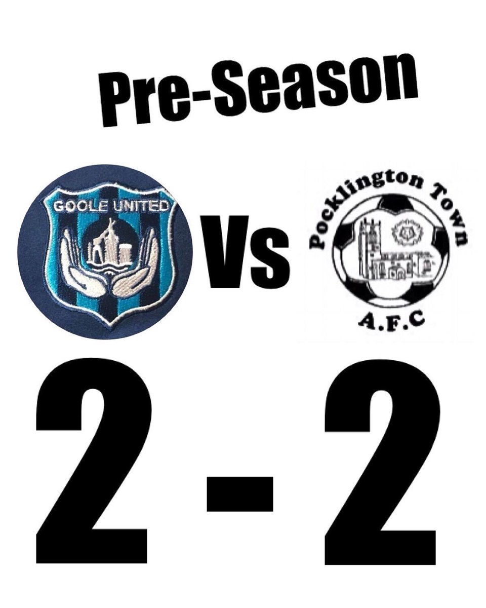GooleUnitedAFC's tweet photo. Hard fought contest tonight against a good @PockTownAFC side. Great run out tonight in the soaring heat
Goals from @ryanwhitlam and @Cohen_Vause the goal scorers tonight sponsored by The Peacock Goole and @adamjamesbarker Bright & Clean respectively
#preseason #AGAW #alleven https://t.co/SD11yVQSNE
