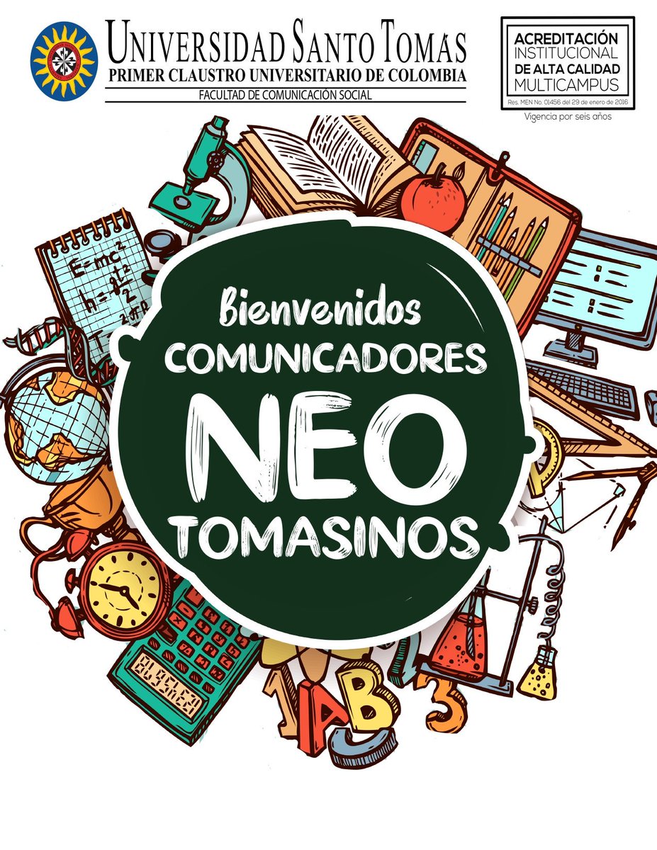 comsocial_usta's tweet photo. Desde la Facultad de Comunicación Social le damos la grata bienvenida a nuestros comunicadores ¡NEO TOMASINOS! @USTA_COLOMBIA @Yosoyparalapaz #Neotomasinos https://t.co/RrcpW0B52D