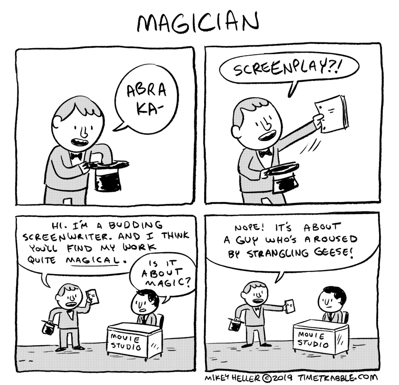 i drew a comic about a magician 