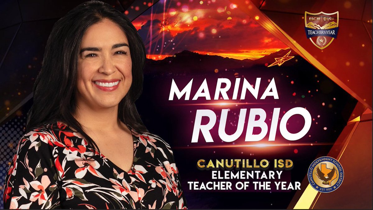 ESCRegion19's tweet photo. Meet @CanutilloISD District Teachers of the Year! RT &amp; tell us why they should be named ESC Region 19 &amp; @tfcu_elpaso 2019-2020 Teacher of the Year! Tune in to our Facebook Live on Saturday, August 3 starting at 6 PM to find out who the winner is. #WeR19 #ESC19TOY #BeCanutillo https://t.co/P1vpmALp5Z