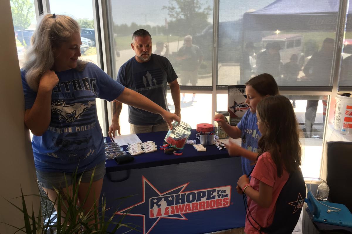 H1AutoMcKinney's tweet photo. Many thanks to Gus Cabarcus and Andrea Harvey for all your help and support. We raised over $200 for @Hope4Warriors! #giveback #honest1 https://t.co/eXYWAk1OH4