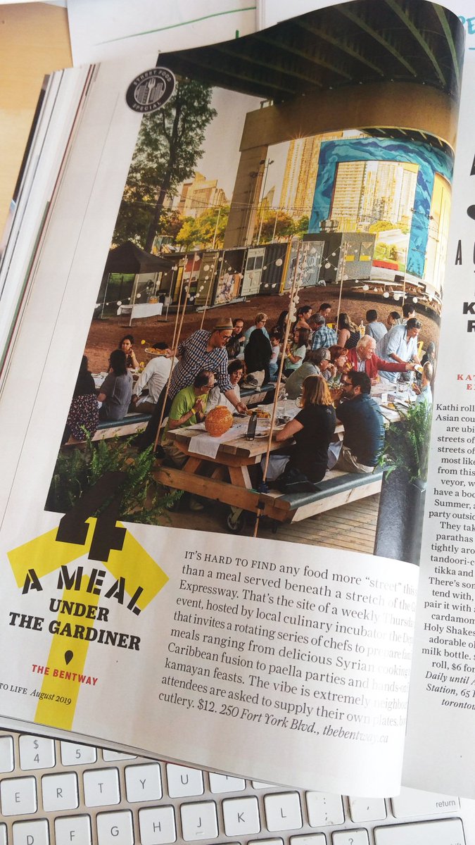 thebentway's tweet image. Our #CommunalTable series with @TheDepanneur is featured on @torontolife's list of Toronto's Best Street Food in the new August Issue! 

Thanks Toronto Life for the shout-out 💛

Check out the full list: torontolife.com/food/torontos-…