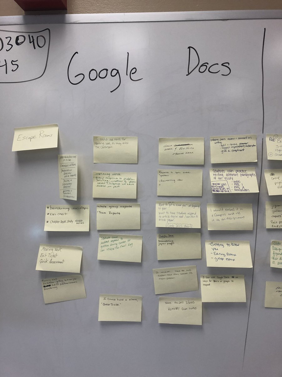 Rwakelyn's tweet photo. An awesome last day at #scpspoy19 at @GreenwoodLakes sharing with teachers how they can using collaboration features in Google w/ students in the AM. Then in the PM exploring how Ts can work with Ts/admins using either #GoogleSharedDrives, @MicrosoftTeams & @CanvasLMS @scps_poy https://t.co/S6sONS78g4