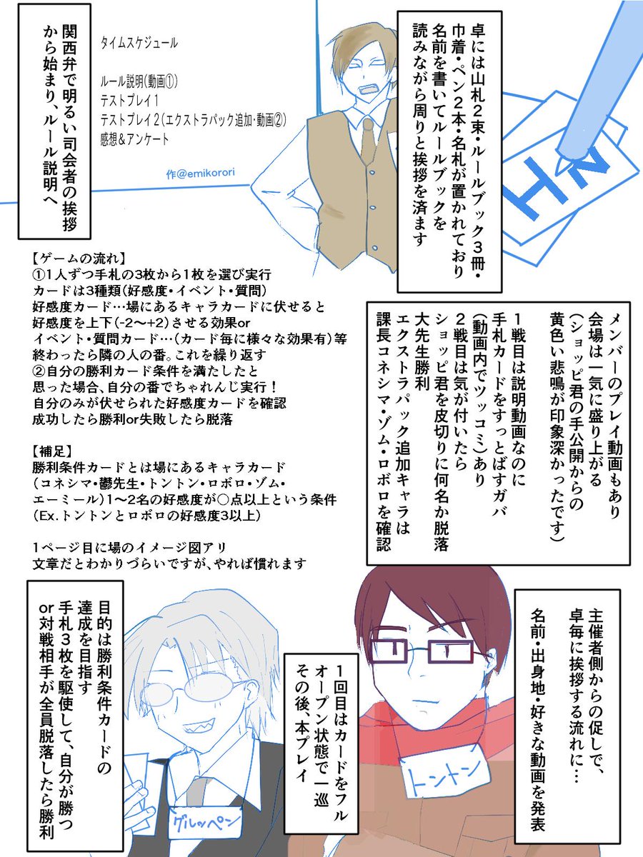 の主役は我々だ 新作オリジナルアナログゲーム インパクト ミー テストプレイ感想まとめ Togetter