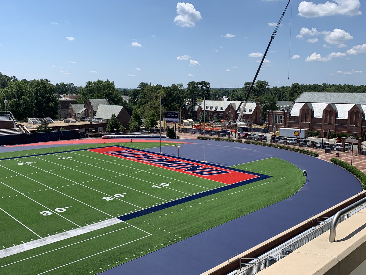 RichmondXCTF's tweet image. The renovation of the Fred Hardy Track is nearly complete! Thanks to @BeynonSports for #MakingFastLookGood! #rva #spidersxctf