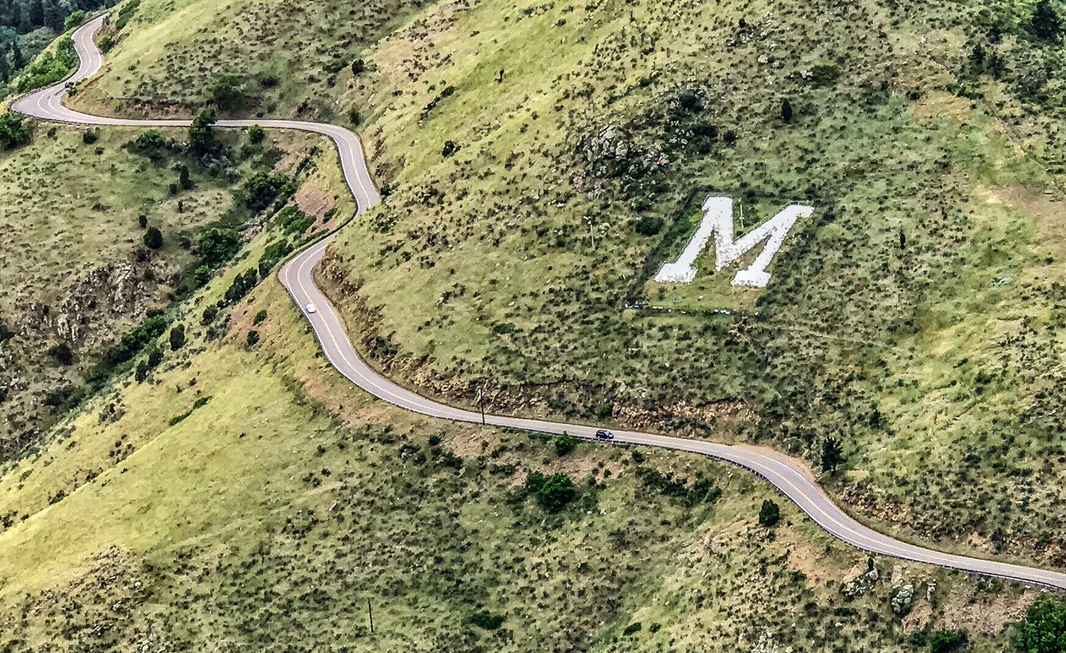 jmowry11's tweet photo. School of Mines “M” sign #m #school #college #msign #sign #miners #bigm #whitem #mtzion #mines #aerial #photography #pic @coschoolofmines https://t.co/EAgQrqNu6N