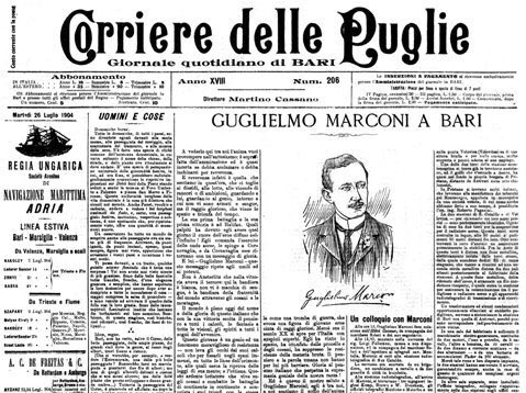 BrufoloBill's tweet photo. @Stefano32847521 @giuseppenotarn1 @serenel14278447 @marinapiva67 @Mayflower014 @RIndrio @cinziasecchi @ZQuaglia @giusyoni @pisqu4no Il #25luglio 1904 il genio Guglielmo Marconi arrivò a #Bari e il 3 agosto dal Molo San Cataldo fu inaugurato il primo collegamento radiotelegrafico #wireless per scopi commerciali con la città di Bar in Montenegro🇲🇪Il racconto👉 https://t.co/vw8XvMA6uO https://t.co/HlZ2YExUBg