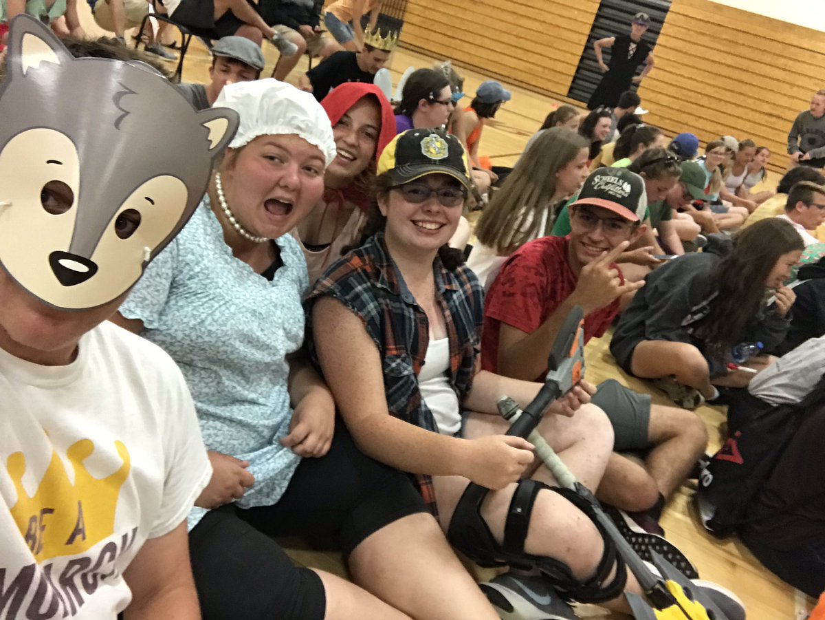 Tenors dressed up for the band talent show and put on an awesome performance of little red riding hood!