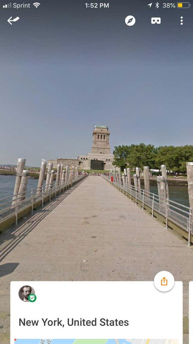 Now if that’s not strange enough, if you go on Google Maps street view, there’s a few specific areas of Liberty Island where the Statue of Liberty is just... gone. Residue from the previous timeline?