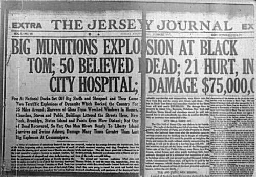 Apparently, right before the United States’ entry into World War I, the Germans committed the first act of terrorism on US soil. It was considered one of the largest artificial non-nuclear explosions to have ever occurred. I’m wondering why I didn’t hear about this in school?