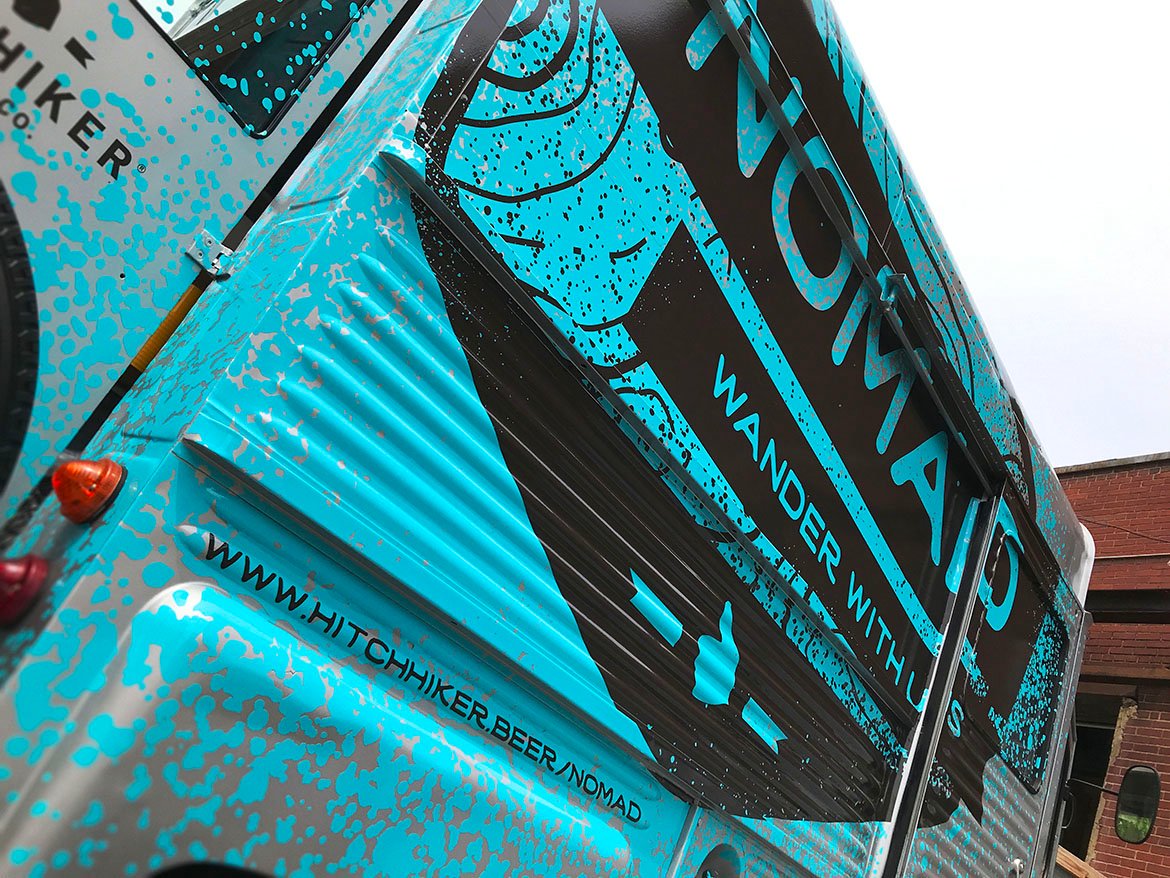 Daniel Pipitone (@danielpipitone) on Twitter photo New work: Collaborated with Gary Olden and the team at <a href="/Hitchhikerbrew/">Hitchhiker Brewing</a> on #TheNomad mobile beer truck. (Graphic install by <a href="/ExcelSignWorks/">Excel Signworks</a>). So much fun. bit.ly/hhbcnomad #wanderwithus #pickupahitchhiker #hitchhikerbeer #CraftBeer New work: Collaborated with Gary Olden and the team at <a href="/Hitchhikerbrew/">Hitchhiker Brewing</a> on #TheNomad mobile beer truck. (Graphic install by <a href="/ExcelSignWorks/">Excel Signworks</a>). So much fun. bit.ly/hhbcnomad #wanderwithus #pickupahitchhiker #hitchhikerbeer #CraftBeer
