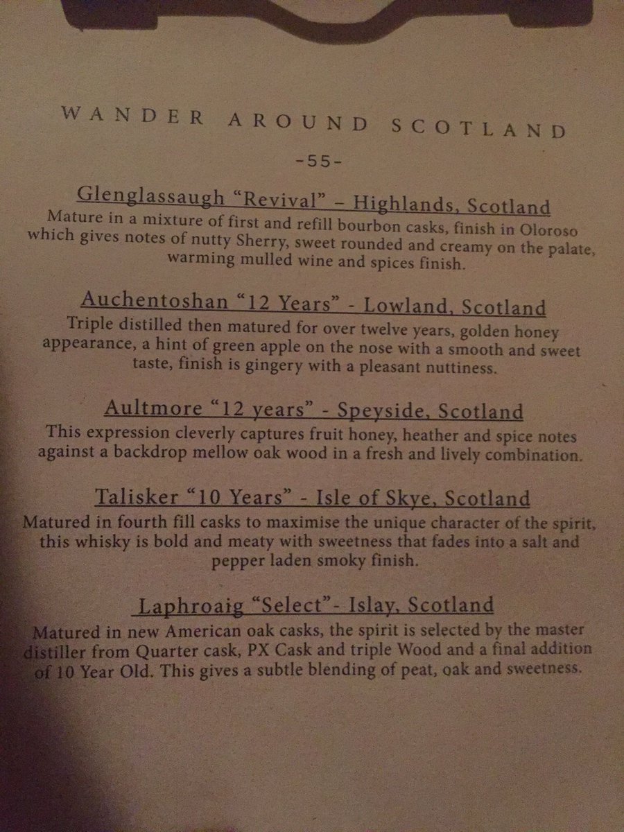 Went to a tasting last night “Wonder Around Scotland” at The Doss House in Sydney. What a fantastic night, everyone had a great time.
