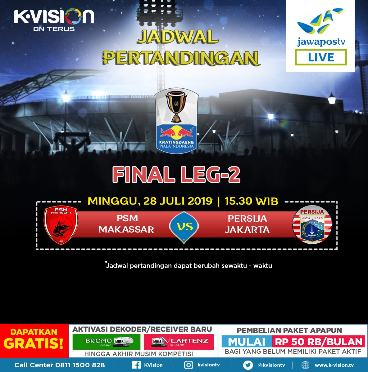 Kvision On Twitter Di Leg 1 Final Piala Indonesia Persija