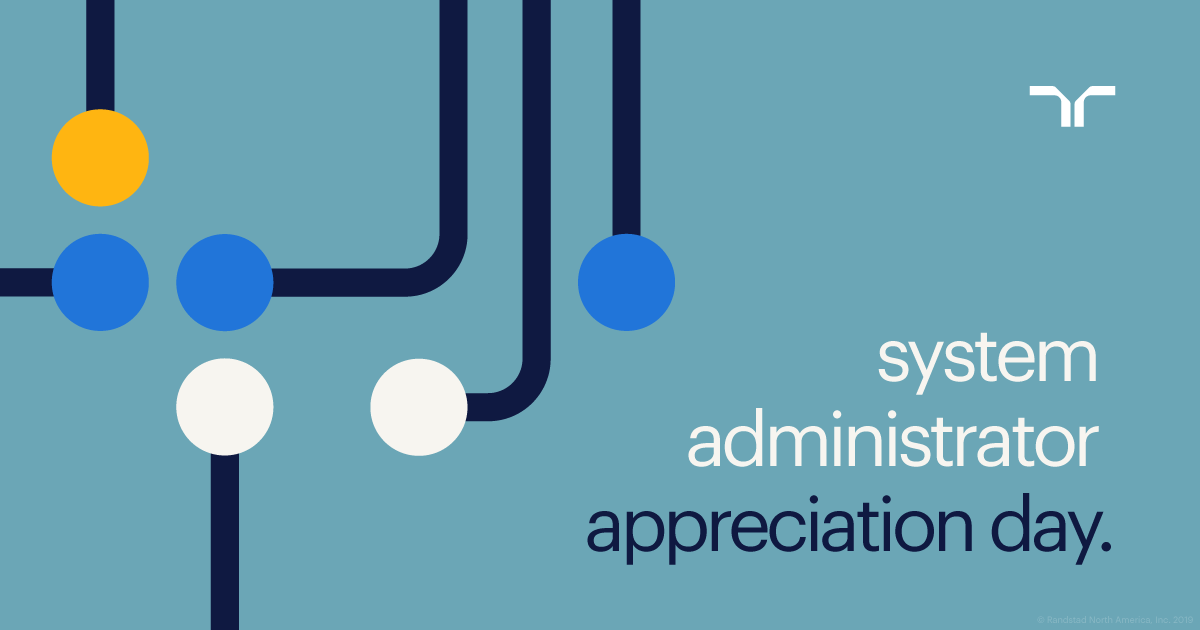 RandstadUSA's tweet image. Shout out to all the #SystemAdmins today! We appreciate all of the hard working guys and gals that assure your computers, printers, and servers are working and in good condition. randstad.us/2JUcjMx

#SystemAdministratorsDay