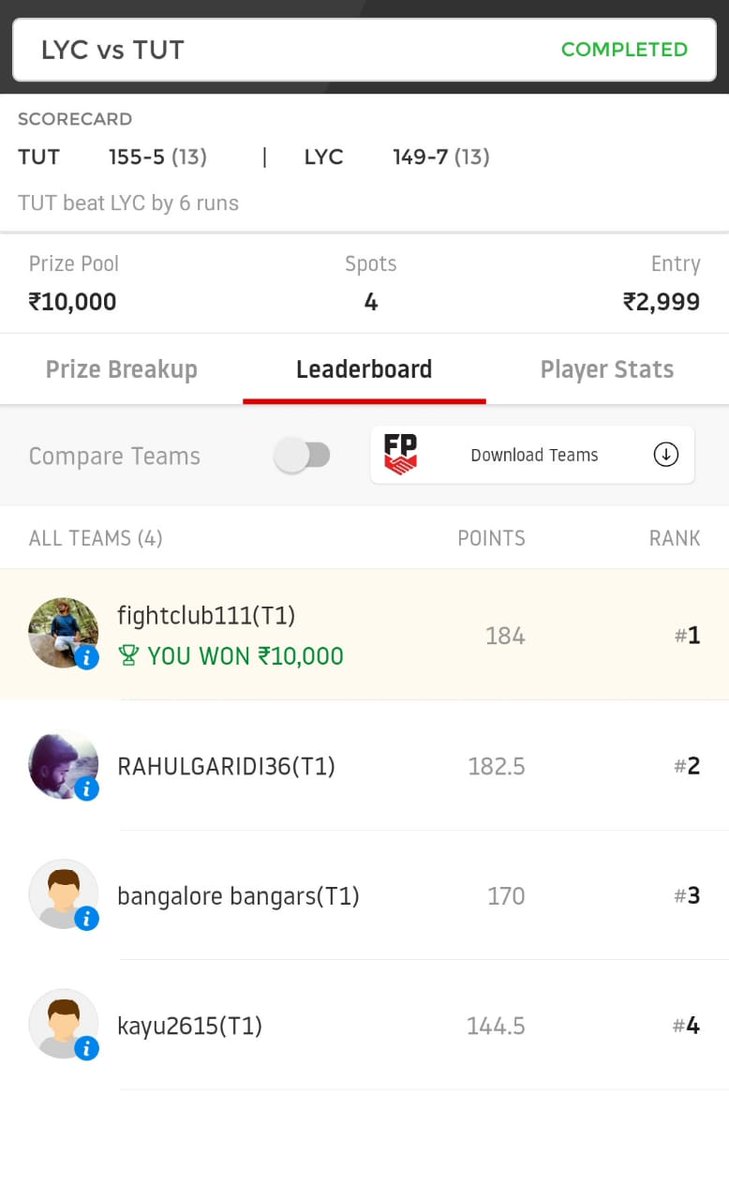 Fantasy11army's tweet image. Ja @Lokendr25305587  ja jeele apni zindagi. 
#Dream11  #BURNexperts
#Bornexperts

#FIGHTCLUB AB tum jaise bacconke liye nahi raha.  
Telegram channel of FIGHTCLUB KARLO JOIN AUR TUMAHRA LOSS RECOVER KARDENGE 😉
t.me/FIGHTCLUB_DREA…
