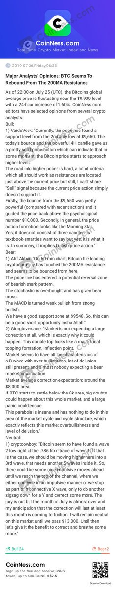 GPRRealty's tweet image. [Major Analysts' Opinions: BTC Seems To Rebound From The 200MA Resistance]

As of 22:00 on July 25 (...

bi.city/s/kA0vo