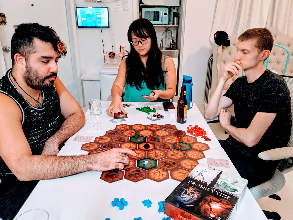 Tonight...we #playtest our game! Thanks <a href="/clutchtalent/">Clutch Talent</a> for the space. #indiedev #gamedev #tabletop #boardgame #prototype