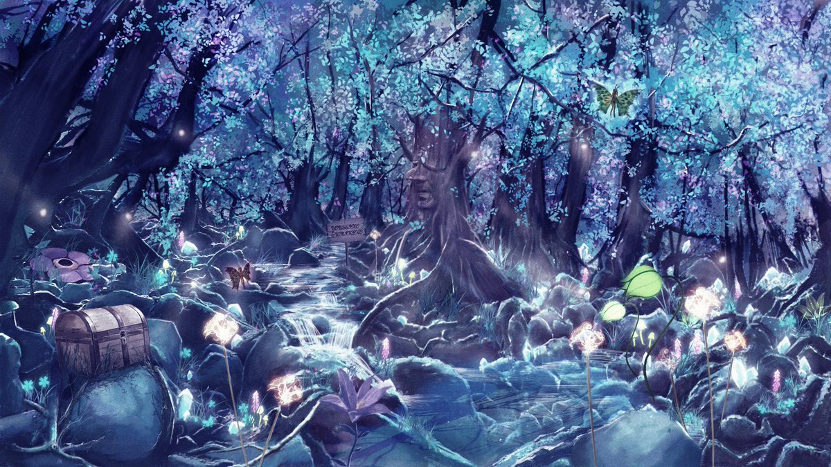 おはようございます 今日の背景画は 妖精の森その2 です 前回投稿した妖精 Syiori シオリ ドロップポップ ドロシー再生突破の イラスト