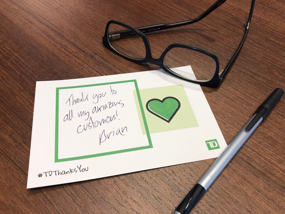 Happy Customer Appreciation Day #TDThanksYou #TDColleague #TDParkRoyal ⁦<a href="/lisapaley2/">Lisa Paley</a>⁩