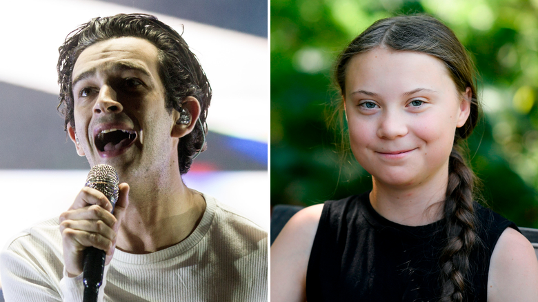 cnni's tweet photo. Teen climate activist Greta Thunberg recorded a song with The 1975 calling for a climate change rebellion https://t.co/p6mzQrOhK5 https://t.co/nqFZswnIGe