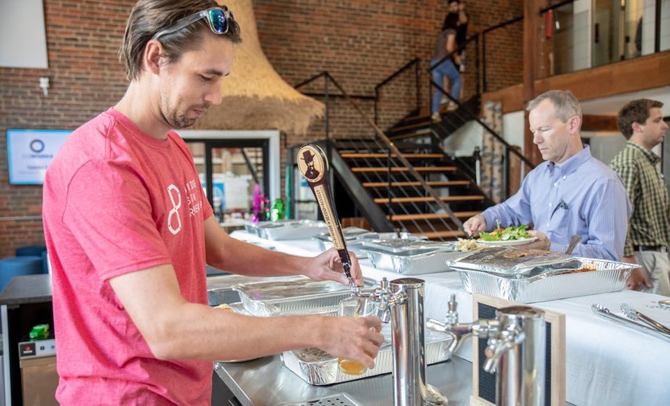 RaleighFounded's tweet photo. Does your office let you play ping pong, grab a free drink, and make your own espresso? 

If the answer is no, then we know a few companies hiring around the HQ community! All jokes aside an awesome part of the HQ culture is that our member companies welcome this type of culture! https://t.co/k8nP52yCCZ