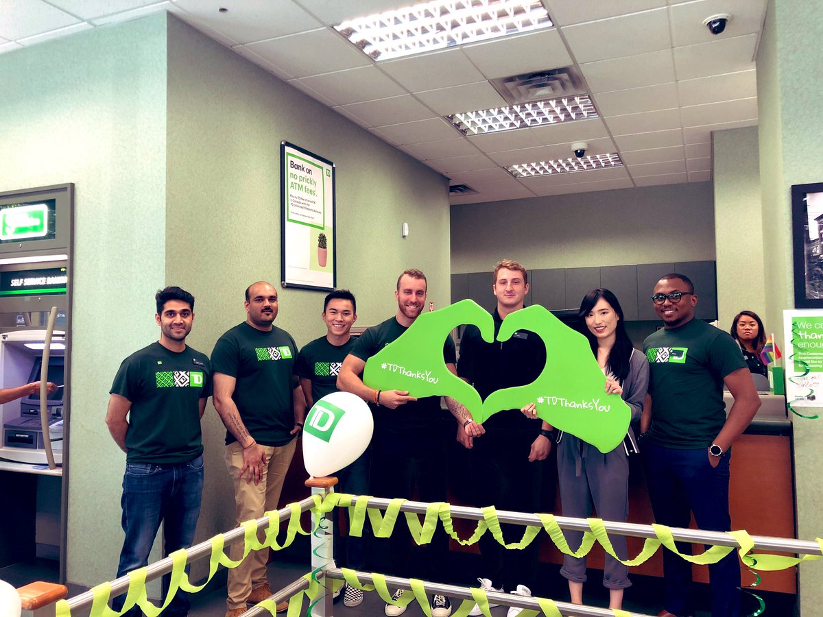 Sahar Barbour (@barboursahar) on Twitter photo To all our amazing customers THANK YOU! Today we celebrate YOU 💚 #TDCustomerAppreciationDay #TDThanksYou #TDwoodwards @Alexlumingxuan <a href="/lisapaley2/">Lisa Paley</a> <a href="/AndyCribb_TD/">Andy Cribb</a> To all our amazing customers THANK YOU! Today we celebrate YOU 💚 #TDCustomerAppreciationDay #TDThanksYou #TDwoodwards @Alexlumingxuan <a href="/lisapaley2/">Lisa Paley</a> <a href="/AndyCribb_TD/">Andy Cribb</a>