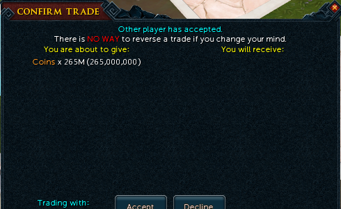 ZoonixSwaps's tweet photo. 100M OSRS -> 530M RS3 (2 Trades) https://t.co/7LNKQyG8ge