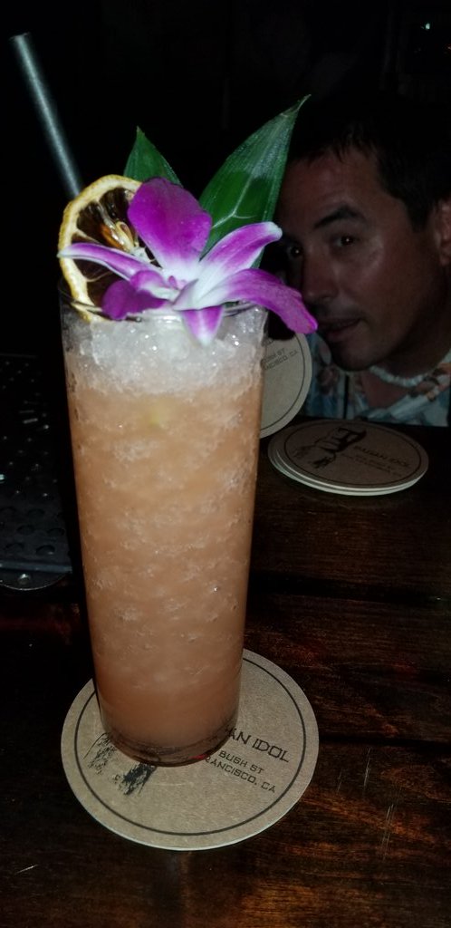 marigalloway's tweet image. Hanging out with this beauty before #geeking out for the weekend. The drink not the bartender! #hackerstories #womenincyber #sanfran #infosecladiesunite