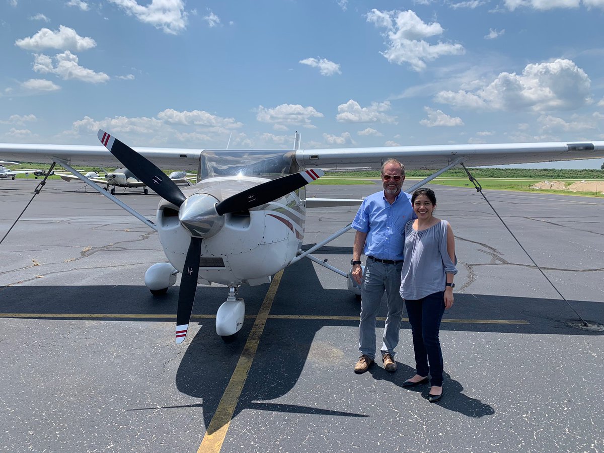 Thanks for the flying lesson Dr. Langham! Great way to end my time in Memphis! #FirstTimeForEverything