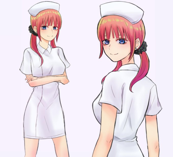 黒崎ココさんがTwitterに投稿した中野二乃(五等分の花嫁)のイラスト。