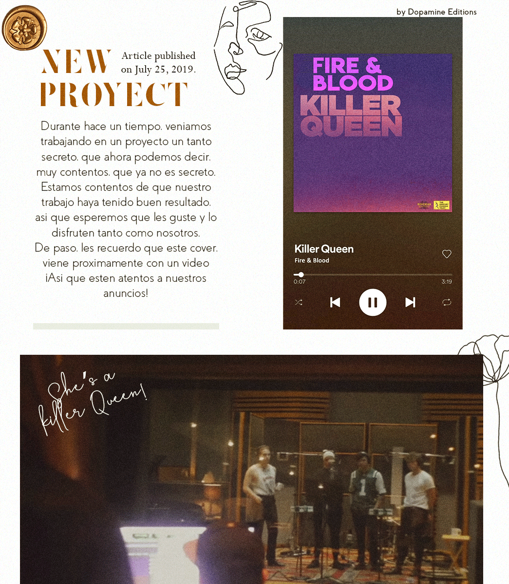LIETXM3's tweet photo. Hace ya un tiempo, con los chicos veníamos trabajando en este nuevo proyecto; un cover de Killer Queen. Pusimos mucho esfuerzo y quiero decir que es realmente mejor de lo que creímos ¡Escúchenlo! Seguro les va a gustar  😉🤟.

#KillerQueenFB https://t.co/JwmGDOAP8p