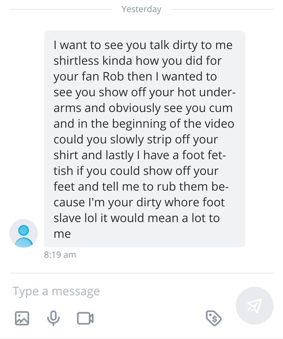 Damn bro ?
Some of y'all are actually wild about that feet stuff eh ?
Ask and you shall receive...
Want