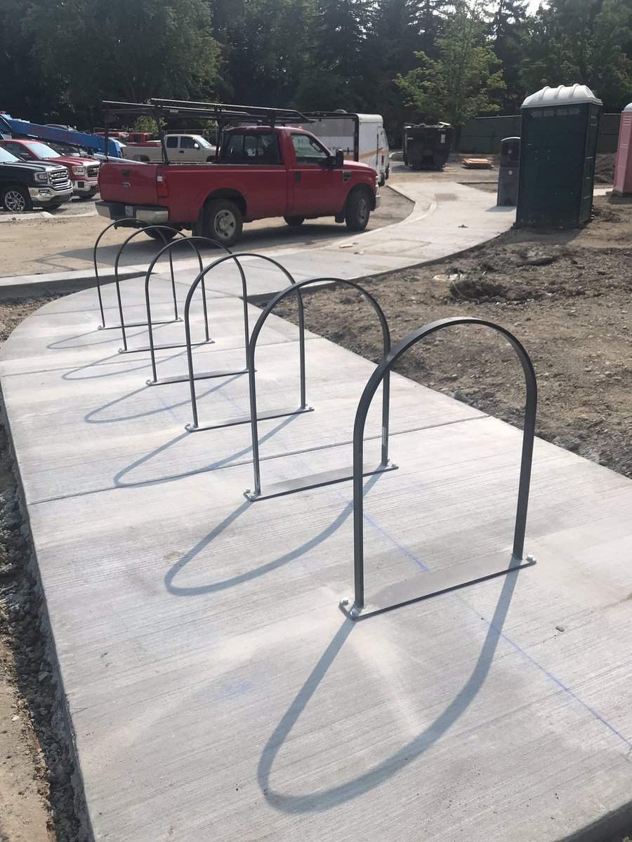 dori_leyko's tweet photo. Glencairn progress photos!  Lockers in!  Bricks repurposed!  Kitchen servery ready!  Bike racks in place!  Getting ready for students on August 27!  @CityofEL @eltrojans @ware_lorraine https://t.co/xK3wz785AZ