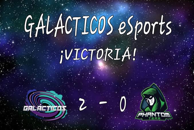 🚀 GALACTICOS eSports 

Iniciamos con el píe derecho en ésta gran liga @CL_Serie6 
Fueron partidas difíciles, pero no alzamos en victoria con un 2-0 ante el equipo de <a href="/TeamPhantom_/">Team Phantom</a> 

Les deseamos suerte a nuestros adversarios y que sigan fuertes como hoy💪

#GalacticosAlways