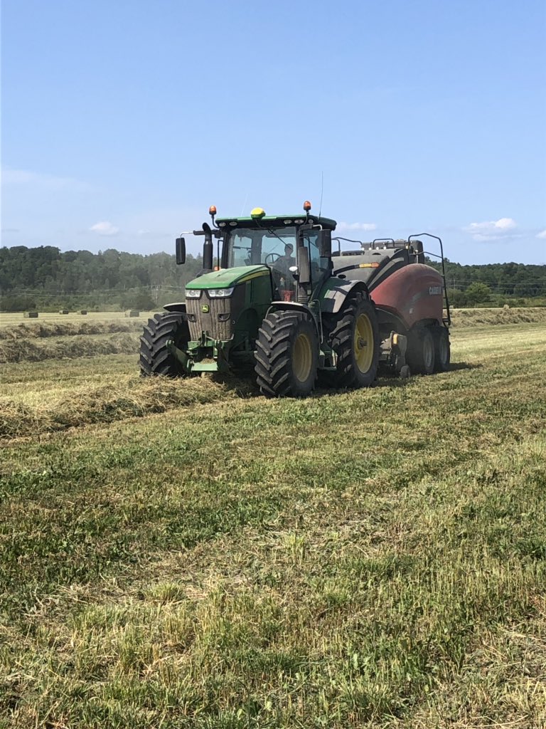 lindmilk's tweet image. Had my son Patrick baling some hay today. #fromthefield #hay19 #farmkids