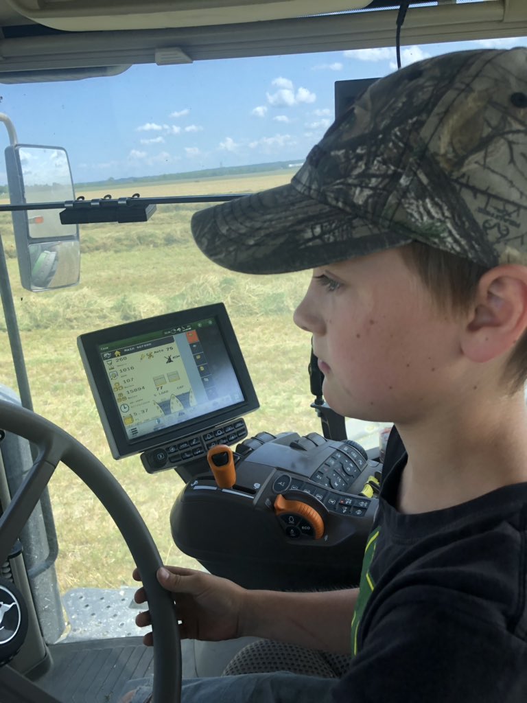 lindmilk's tweet image. Had my son Patrick baling some hay today. #fromthefield #hay19 #farmkids