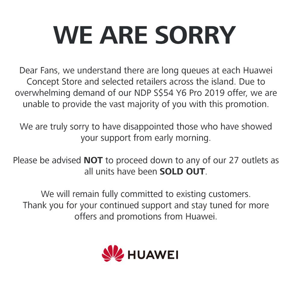 allsgstuff's tweet photo. Sorry no use. Give us phones!
#huawei #y6Pro #marketingfail https://t.co/OXcFZXsGH8