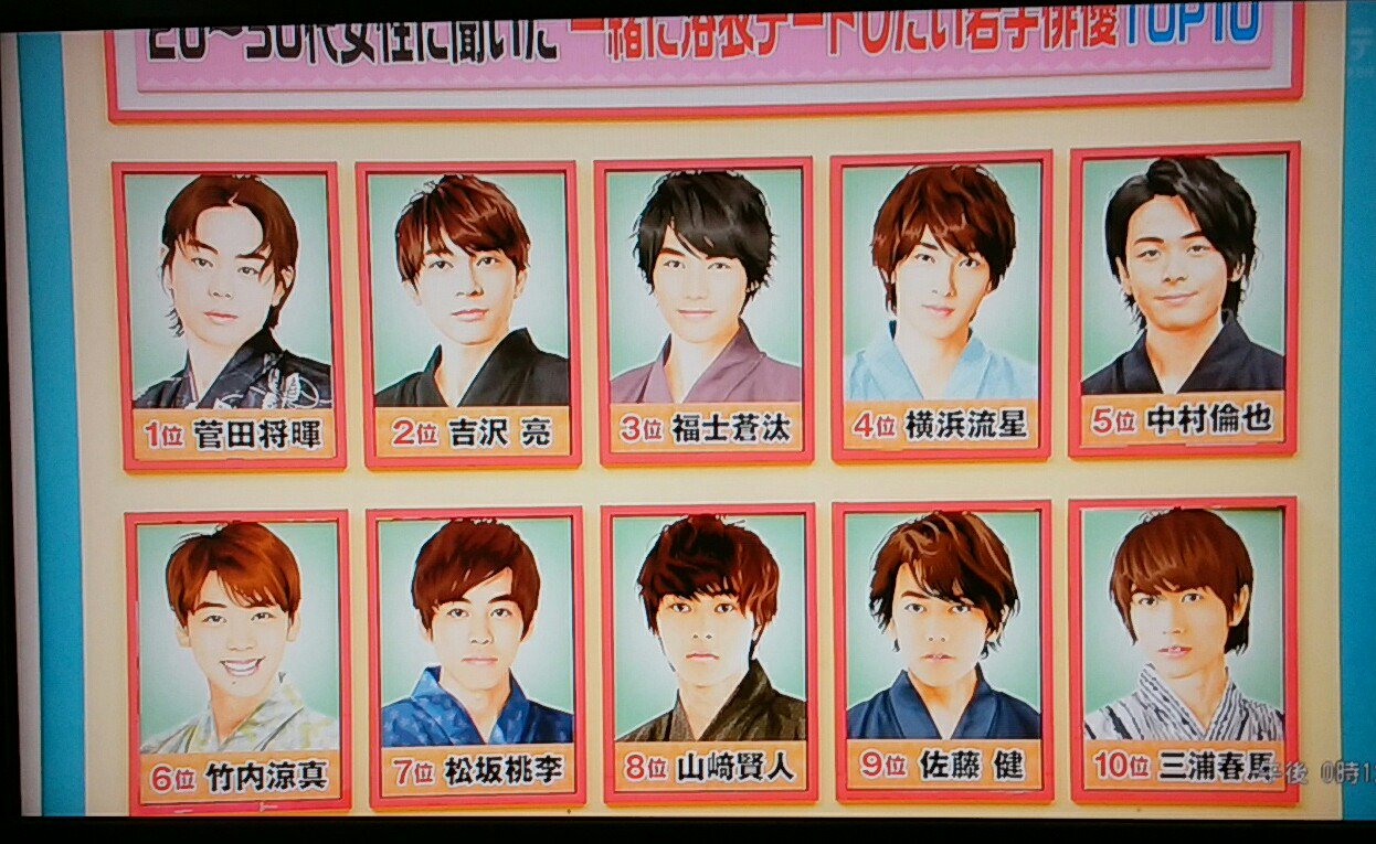 Marishika 浴衣デートしたいイケメンランキング いいね ヒルナンデス イケメン T Co Blt7ye7tqt Twitter