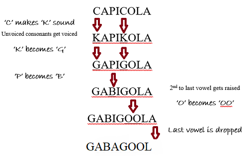 Capicola Became Gabagool 